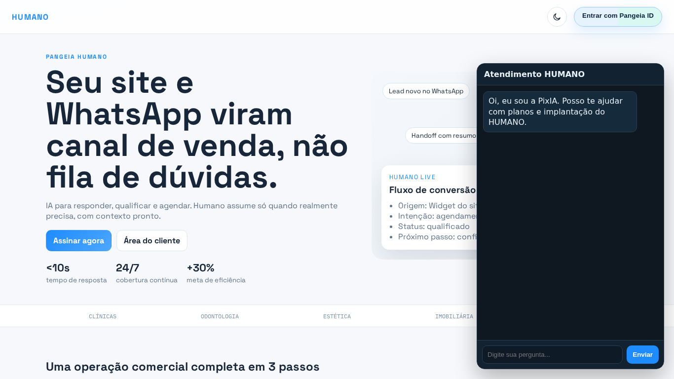 Preview do site Pangeia HumanIA
