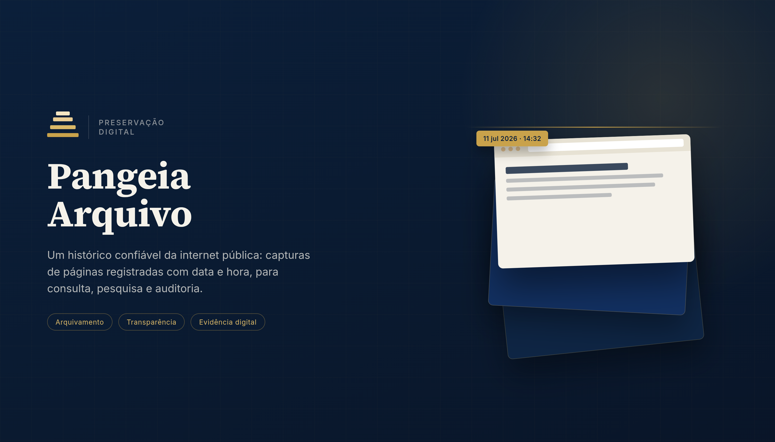 Preview do site Pangeia ARQUIVO